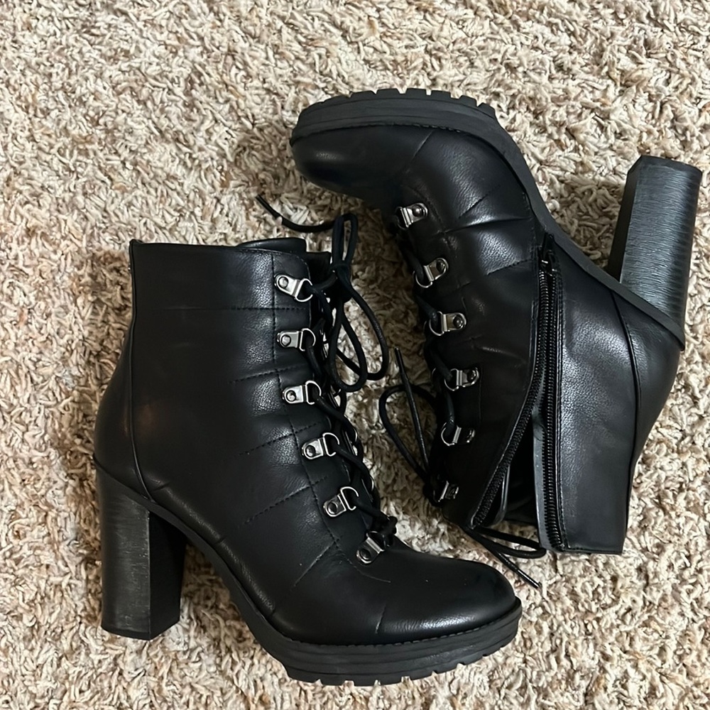 Heeled Combat Boots